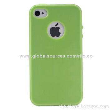 New Cell Phone Case for iPhone 4/4s, iPhone 5/5s with Logo Cutout